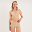 Soutien-gorge brassi&egrave;re microfibre beige femme