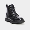 Bottines vernies &agrave; paillettes noir fille