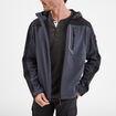 Veste &agrave; capuche d&eacute;perlante Trappeur bleu fonc&eacute; homme