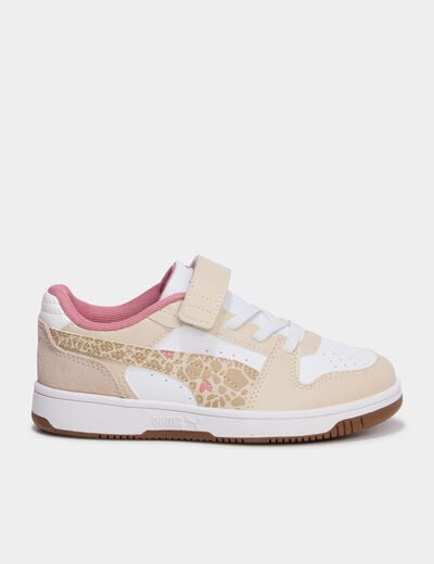 Baskets &agrave; scratchs Puma Rebound Slam sable fille