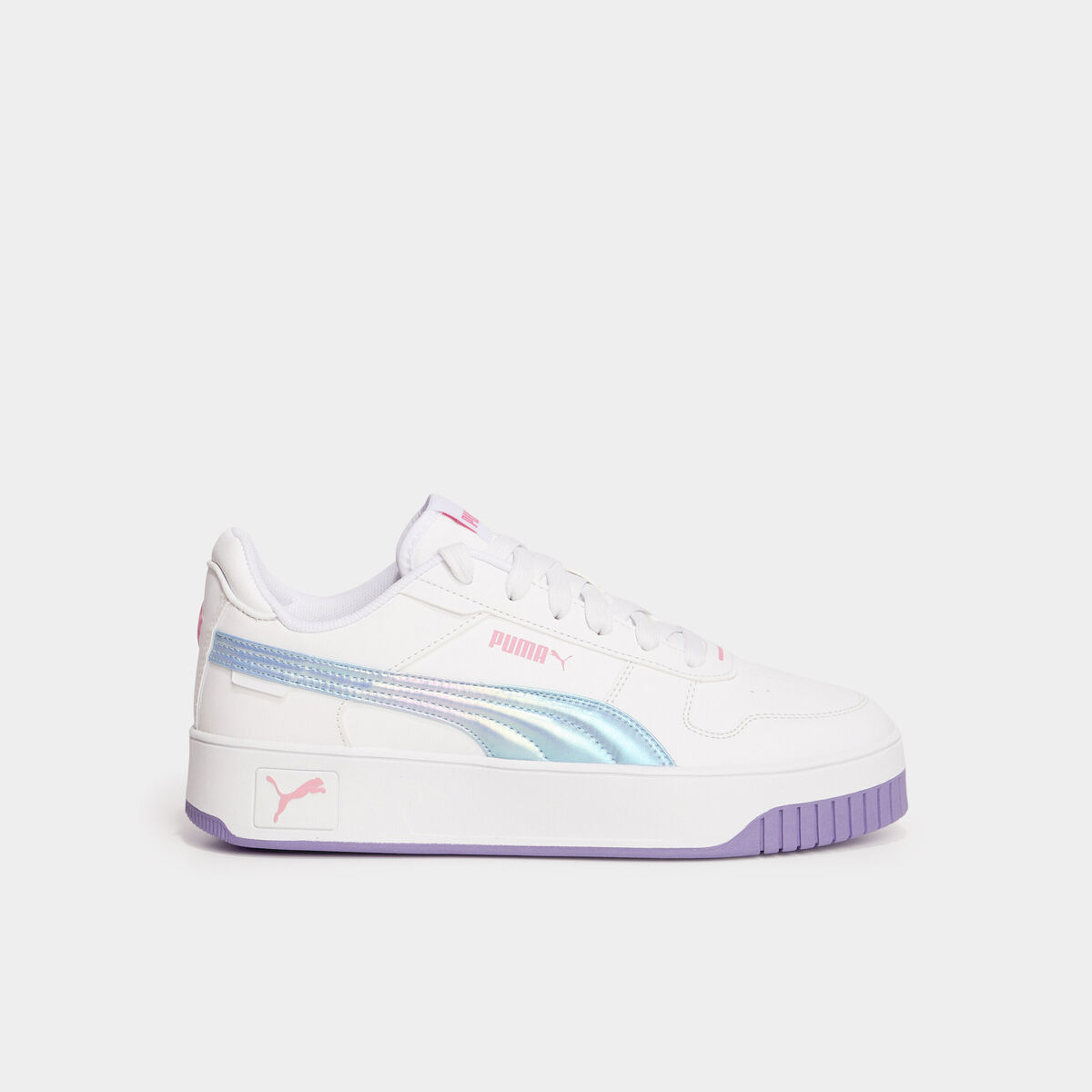 Tennis basses lacets Puma Carina Street mauve fille