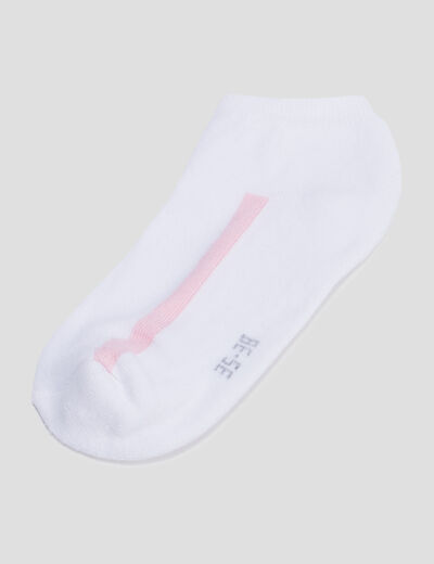 Lot 5 paires socquettes blanc femme