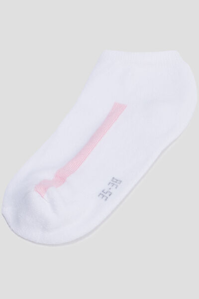 Lot 5 paires socquettes blanc femme