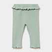 Legging c&ocirc;tel&eacute; &agrave; volants vert pastel b&eacute;b&eacute; fille