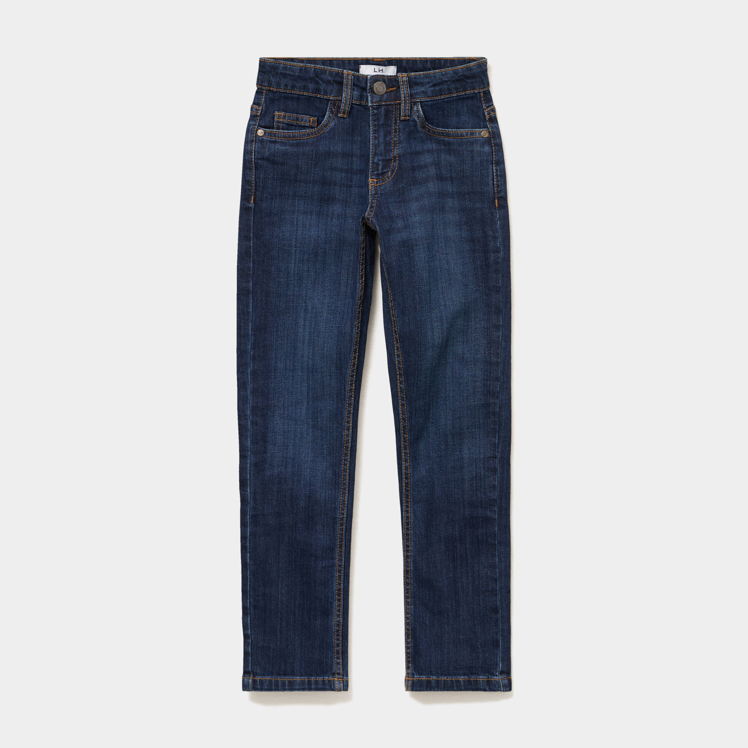 Jeans slim 5 poches bleu garçon LH