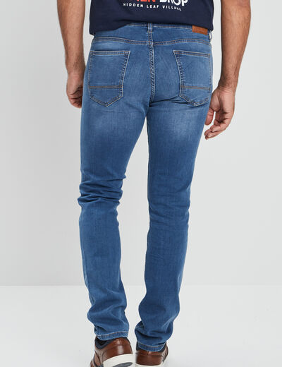 Jean stretch coupe slim denim double stone homme