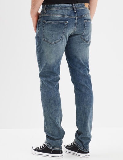 Jeans straight 5 poches Liberto denim dirty homme