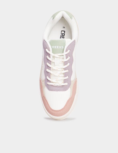 Tennis basses à lacets Creeks multicolore femme