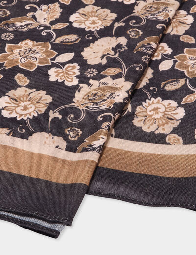 Foulard noir femme