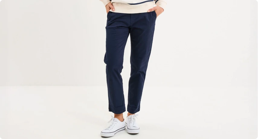 pantalon chino femme