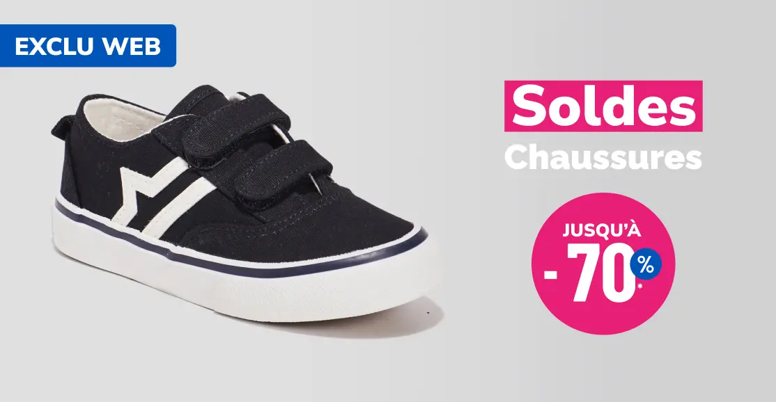 Chaussure d'été Garçon jusqu'à - 70%  - La Halle