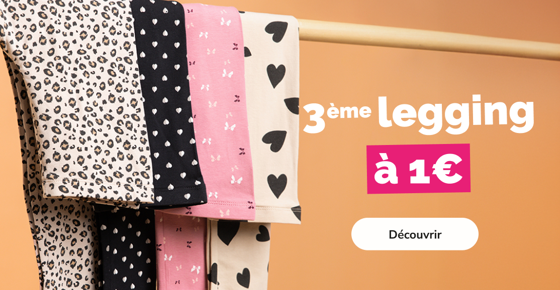 3ème legging fille 1€  - La Halle