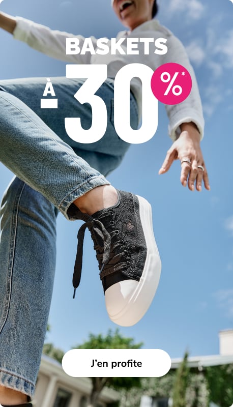 Baskets à -30% - La Halle 