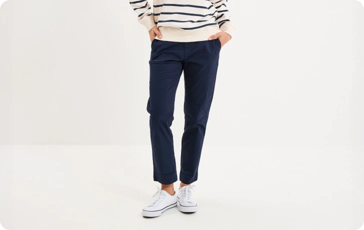 pantalon chino femme