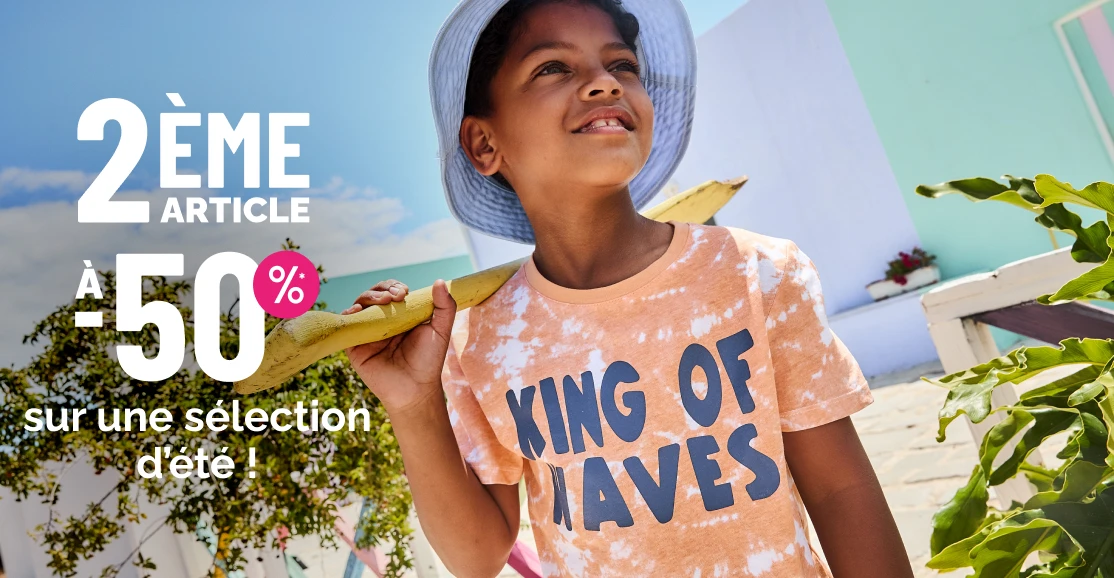  2ème à -50% sélection d’été Garçon - La Halle