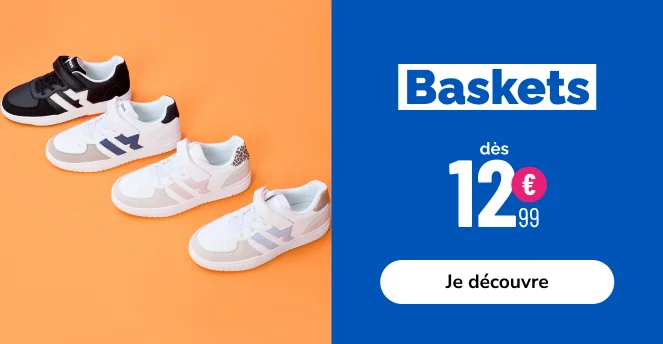 Baskets petits prix fille - La Halle