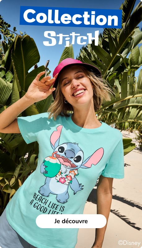 Stitch et Vaiana​ Femme - La Halle 