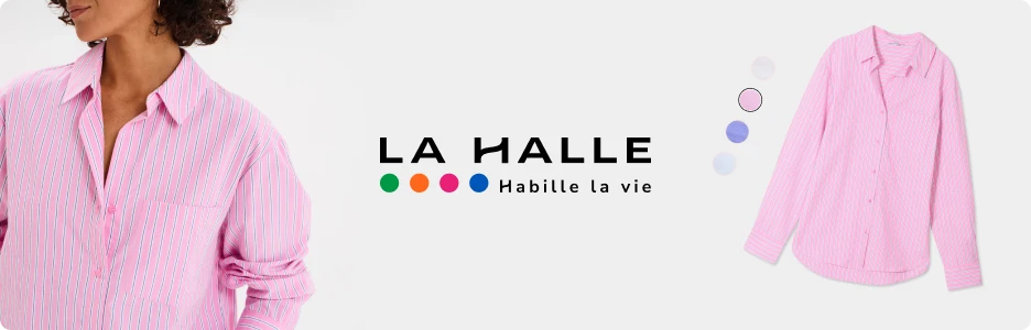 Les chemises et les blouses boutonnées La Halle