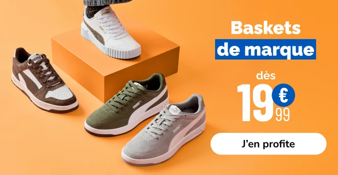Baskets marques homme - La Halle