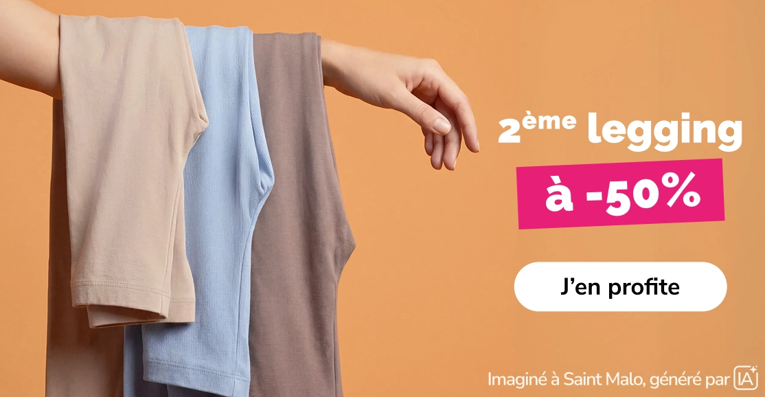 2ème legging femme -50%  - La Halle