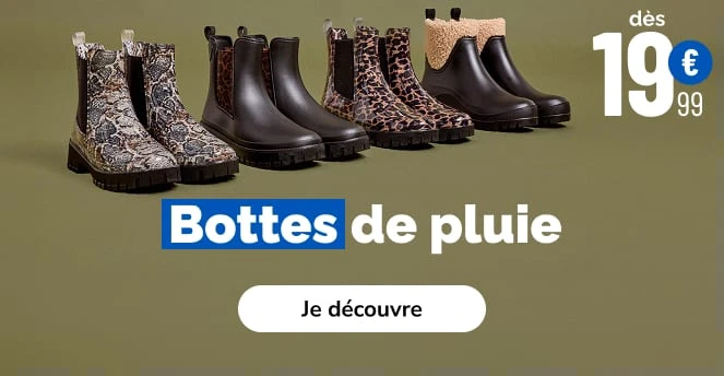 Bottes de pluie femme - La Halle