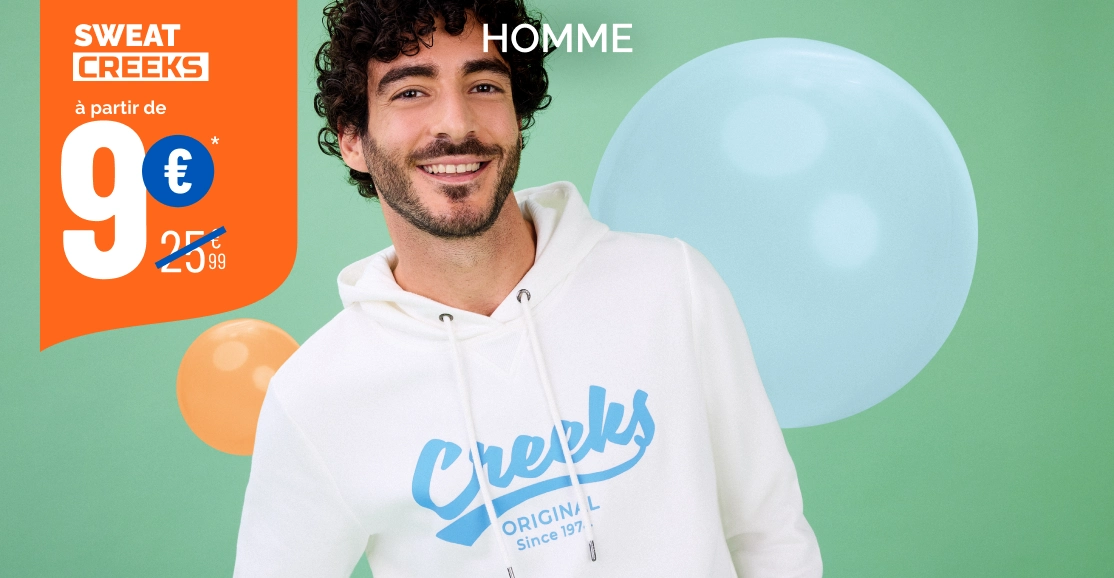  Prix carrément barrés sweat Homme - La Halle
