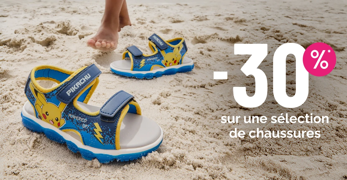  -30% sur des chaussures d'été Garçon - La Halle