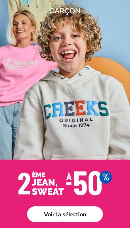2eme jeans, sweat à -50% Garçon - La Halle 