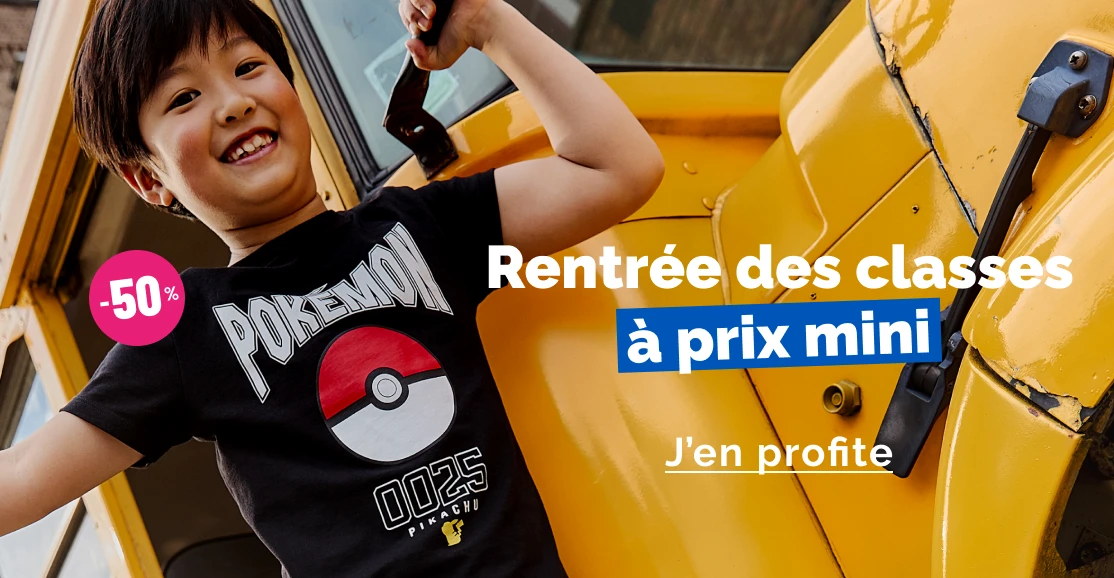 Rentrée des classes garçon - La Halle