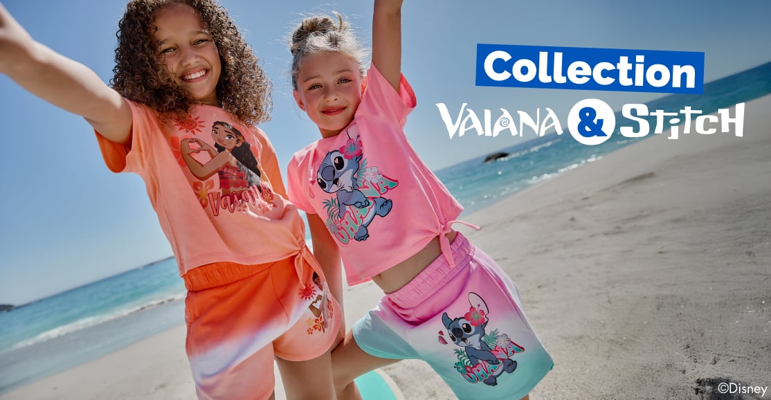 Stitch & Vaiana Fille - La Halle