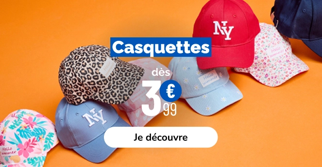 CAP & ESTIVHALLE casquettes fille- La Halle