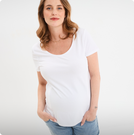 T-shirt allaitement manches courtes , LH MATERNITE, 12,99€