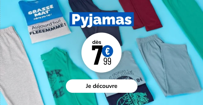 Pyjamas garçon- La Halle