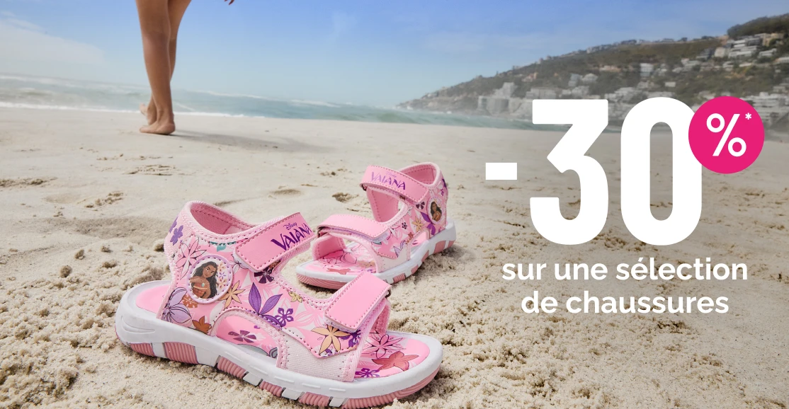  -30% sur des chaussures d'été Fille - La Halle