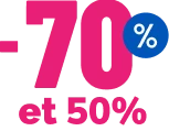 -50% et plus