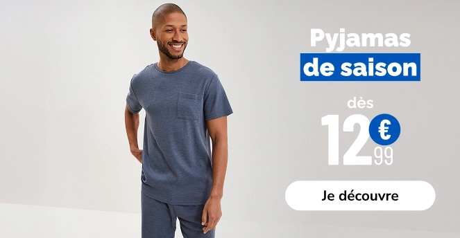 CAP & ESTIVHALLE pyjamas homme- La Halle
