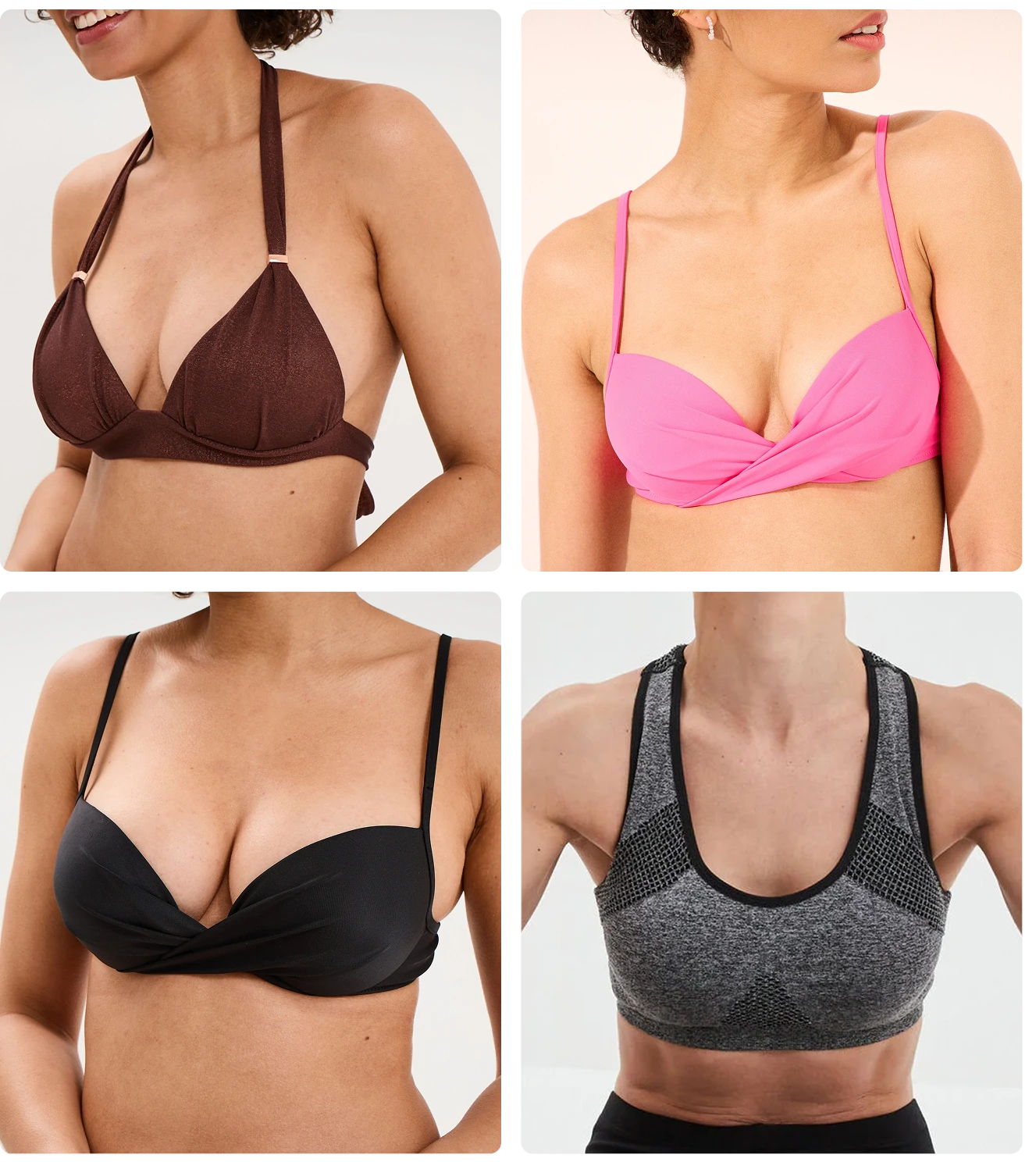 Haut de maillot en triangle