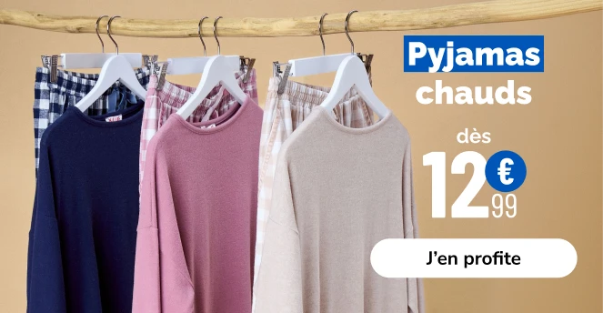 Pyjamas hiver femme - La Halle