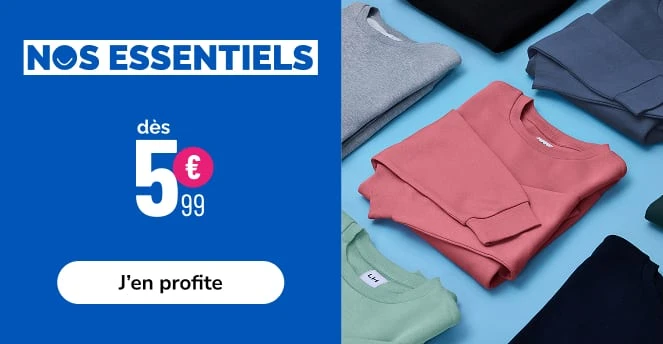 Les essentiels homme - La Halle