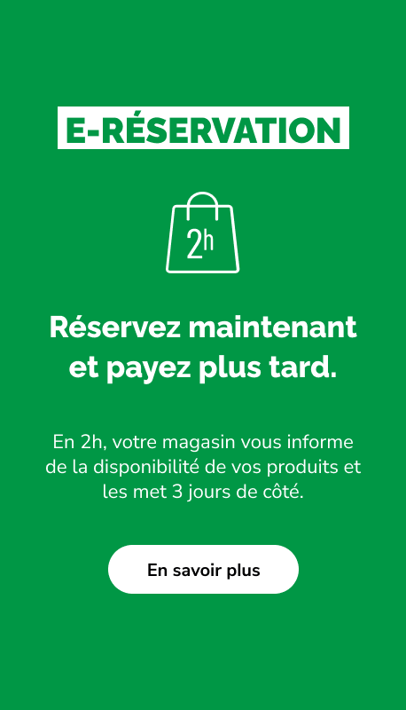 E-réservez vos articles en ligne et récupérez-les en magasin sous 2h - La Halle 