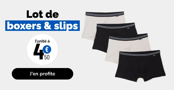 Lingerie homme - La Halle