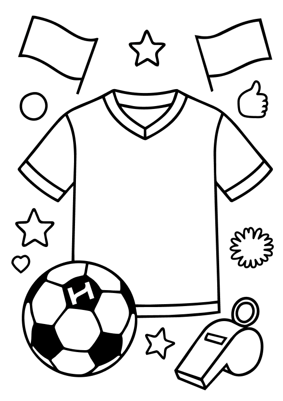 Coloriage maillot de football