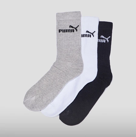 Lot 3 paires chaussettes Puma multicolore garçon