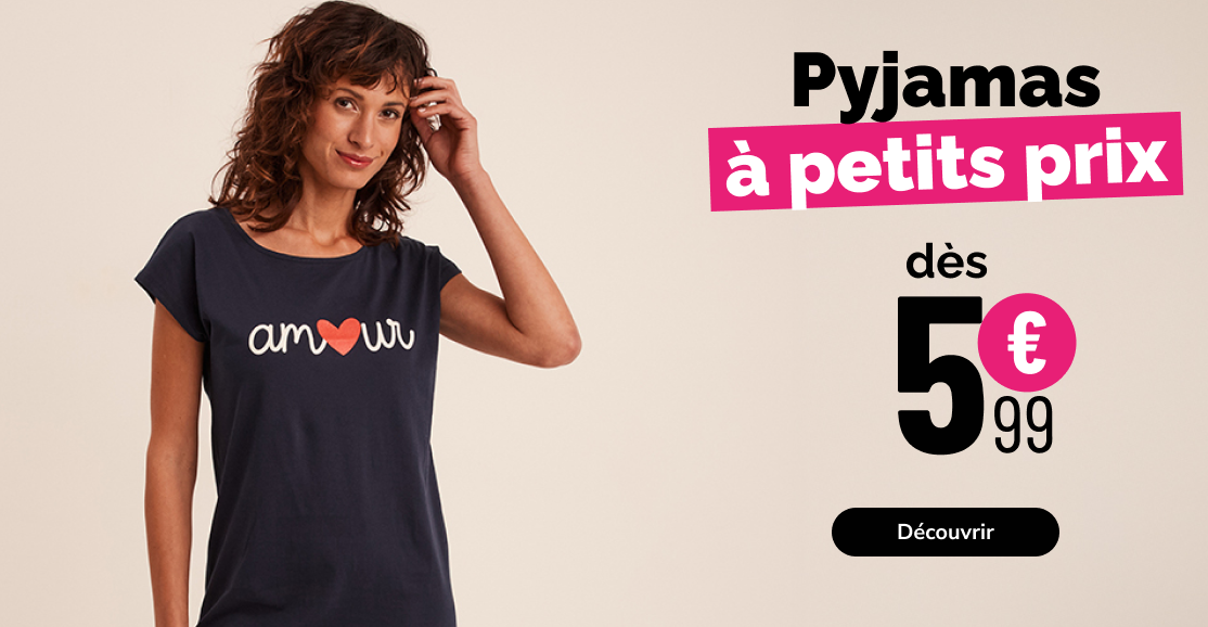 Pyjamas à petits prix femme - La Halle