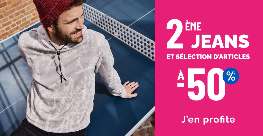 2ème à -50% homme - La Halle