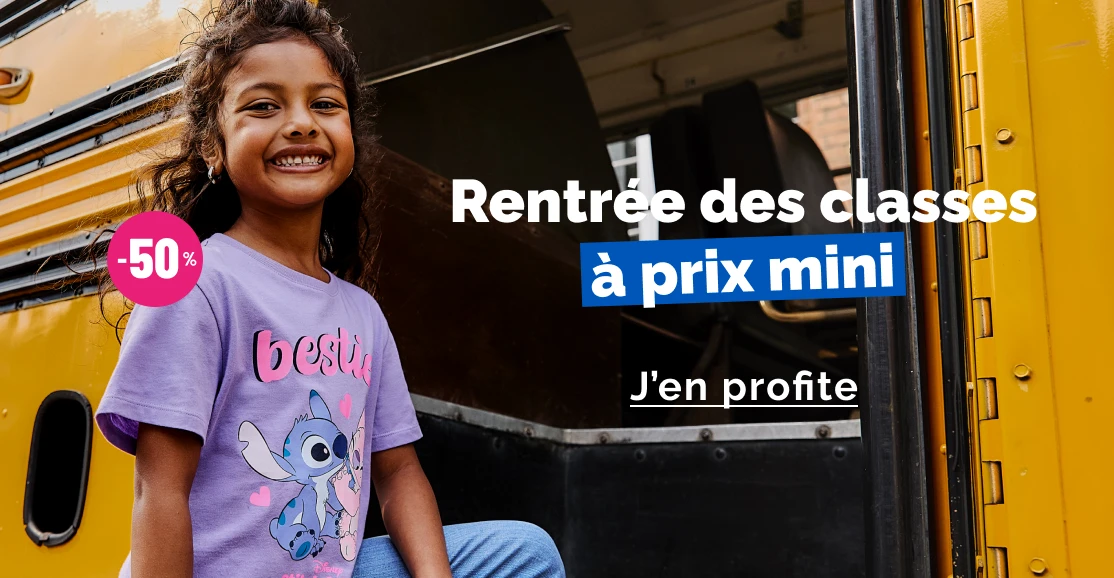 Rentrée des classes fille - La Halle