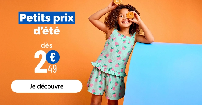 CAP & ESTIVHALLE petits prix fille- La Halle