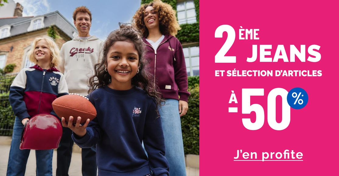 2ème à -50% femme - La Halle