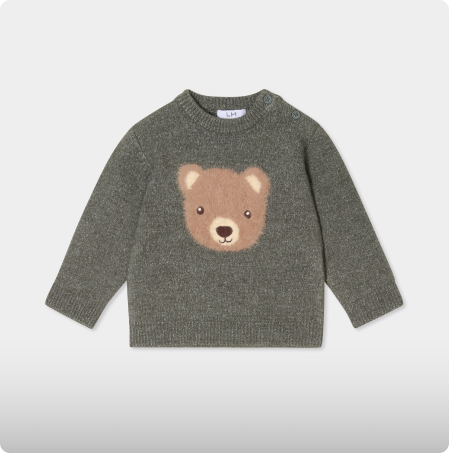 Pull manches longues épaule boutonnée, LH, 12,99€