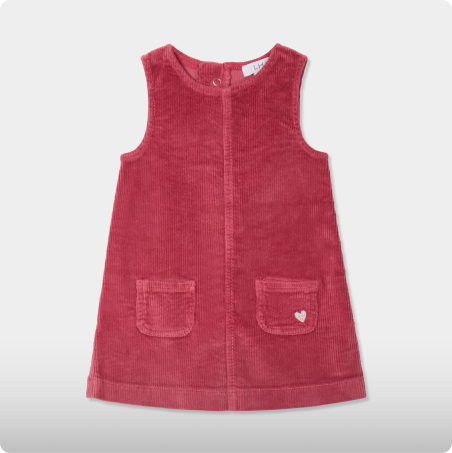 Robe chasuble effet velours côtelé, LH, 9,99€